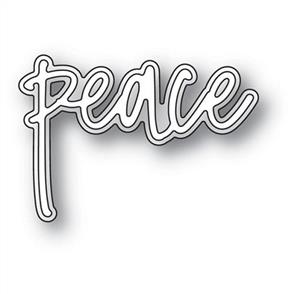 Memory Box Dies - Peace Jotted Script
