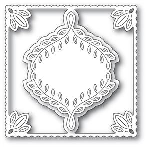 Poppystamps Leafy Ornament Frame - Die