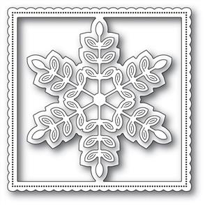 Poppystamps Leafy Snowflake Frame - Die
