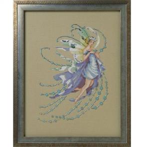 Mirabilia Cross Stitch Pattern - with Bead Kit: December Blue Topaz