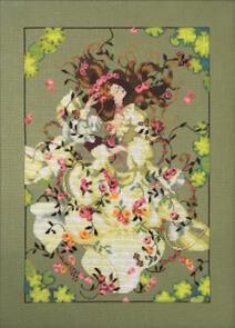 Mirabilia Cross Stitch Chart + Bead Pack - Ophelia