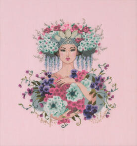 Mirabilia Cross Stitch Pattern + Bead Kit - Botanical Garden