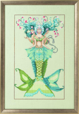 Mirabilia Cross Stitch Pattern + Bead Pack - The Three Mermaids