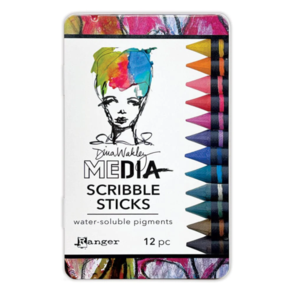 Ranger Ink Dina Wakley MEdia Scribbles Sticks 5 - 12 Piece Set