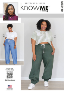 McCalls Know Me Sewing Pattern Misses' Knit Top and Woven Pants ME2110