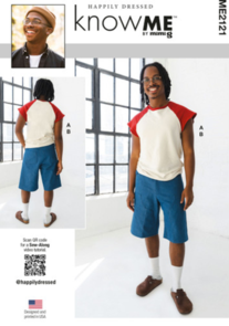 McCalls Know Me Sewing Pattern Men's T-Shirt and Shorts ME2121