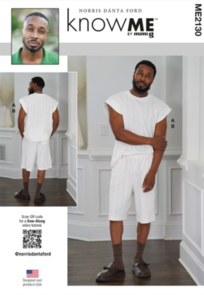 McCalls Know Me Sewing Pattern Men's Knit Top and Shorts ME2130