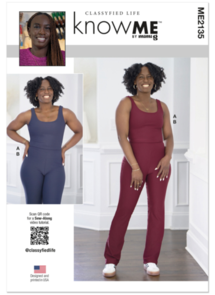 McCalls Know Me Sewing Pattern Misses' Sports Top and Leggings ME2135