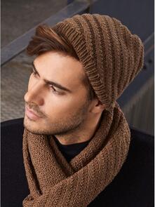 Lana Grossa Pattern / Kit - Cool Wool Big - Mens Hat (0151)