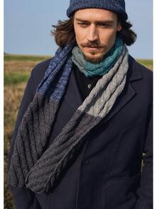 Lana Grossa Pattern; Cool Wool - Mens Scarf (0011)