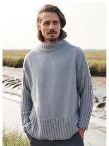 Lana Grossa Pattern / Kit - Cool Wool Big - Mens Pullover (0177)