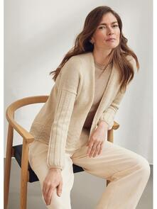 Lana Grossa Pattern / Kit - Cool Wool Big - Womens Cardigan  (0180)