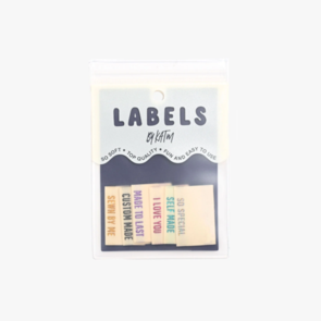 KATM Woven Labels - Metallic Side Seams (Cream)