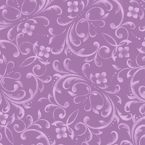 Maywood Fresh Lilacs /Debbie Beaves Frl Pink Scroll