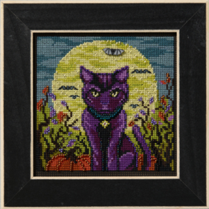 Mill Hill Cross Stitch & Bead Kit - Spooky Cat