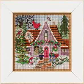 Mill Hill Cross Stitch & Bead Kit - Festive Fairy Cottage