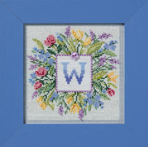 Mill Hill Cross Stitch & Bead Kit - Floral Monogram
