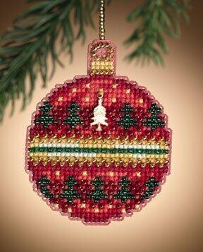 Mill Hill Bead & Cross Stitch Kit - Ruby Forest