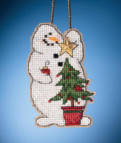 Mill Hill Snow Fun Charmed Ornaments - Trimming Snowman
