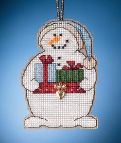 Mill Hill Snow Fun Charmed Ornaments - Giving Snowman