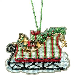 Mill Hill Beaded Cross Stitch Kit - Toyland Sleigh