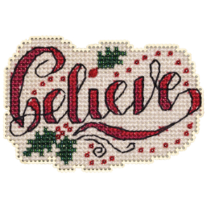 Mill Hill Cross Stitch Ornament Kit - Holly Believe