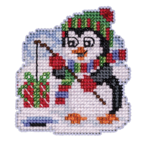 Mill Hill Cross Stitch Ornament Kit - Fishing Penguin