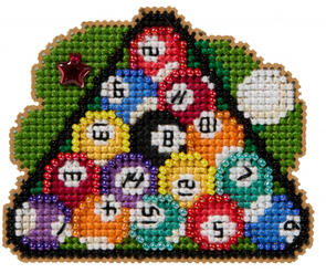 Mill Hill Cross Stitch & Bead Kit - Pool Balls