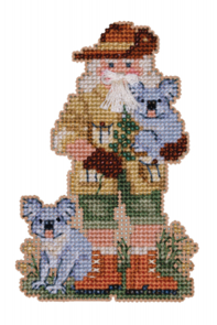 Mill Hill Down Under Santas Ornament Kits - Koala