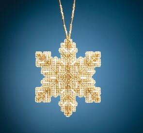 Mill Hill Beaded Holiday, Golden Snowflake