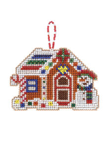 Mill Hill Cross Stitch Bead Kit: Beaded Holiday - Gingerbread Cabin
