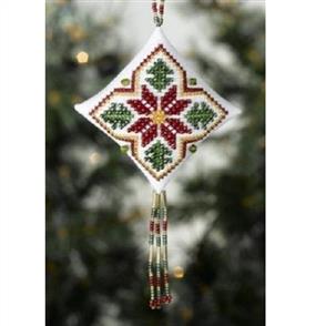 Mill Hill Bead & Cross Stitch Kit: Poinsettia