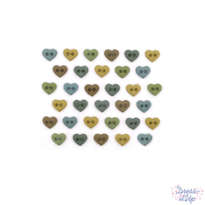 Dress It Up Micro Hearts Earthtones