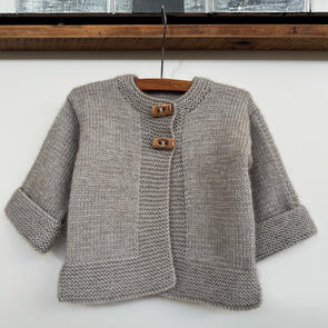 The Kiwi Stitch & Knit Co Mio Jacket and Hat 8ply Knitting Pattern / Kit