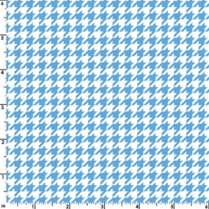 Maywood Little One Flannel Too (Flannel) White Blue Houndstooth