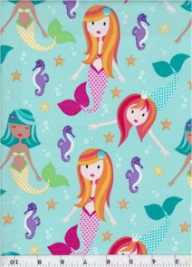 Michael Miller Mer-Mates Girl Fairy Tails