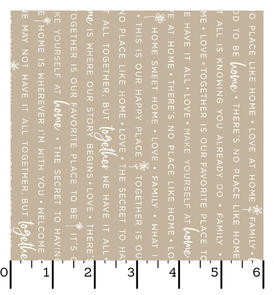 Maywood Make Yourself At Home - Home Phrases Taupe