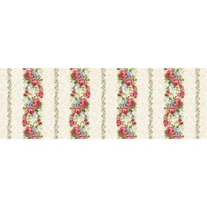 Maywood Roses On The Vine /Marti Michell Rov Cream Rose Vine Stripe