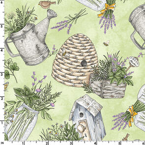 Maywood Thyme With Friends Green Gathered Herbs