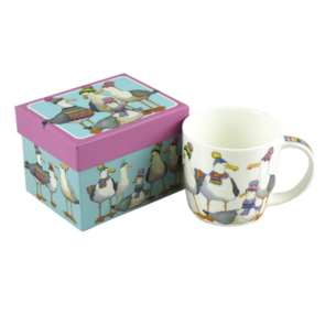 Emma Ball Seagulls in Beanies Mug (Boxed)