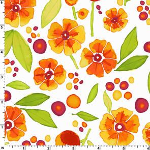 Maywood Wild By Nature /Kathy Deggendorfer Blossoms & Dots White