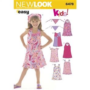 New Look Pattern 6478 Child Dresses