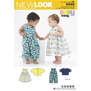 New Look Pattern 6568 Babies' Dress, Romper and Jacket
