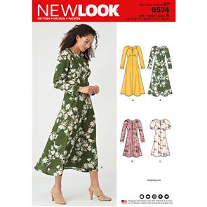 New Look Pattern 6574 Misses' Dresses
