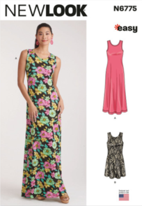 New Look Sewing Pattern Misses' Knit Dress in Two Lengths N6775