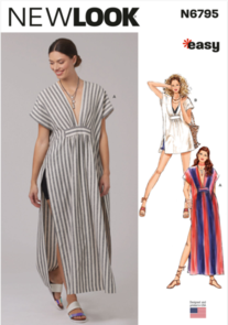 New Look Sewing Pattern Misses' Caftan in Two Lengths N6795