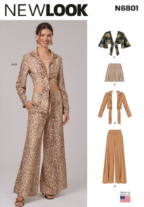 New Look Sewing Pattern Misses' Tops, Shorts and Pants S6801
