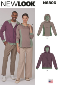 New Look Sewing Pattern Unisex Hoodies N6806