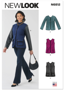 New Look Sewing Pattern Misses' Jacket and Vest N6812