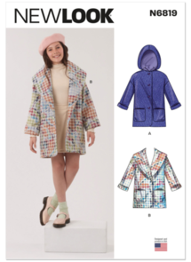 New Look Sewing Pattern Girls' Lined Coats N6819